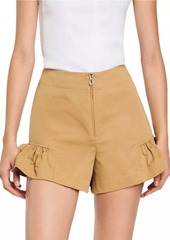 Sandro Ruffled Shorts