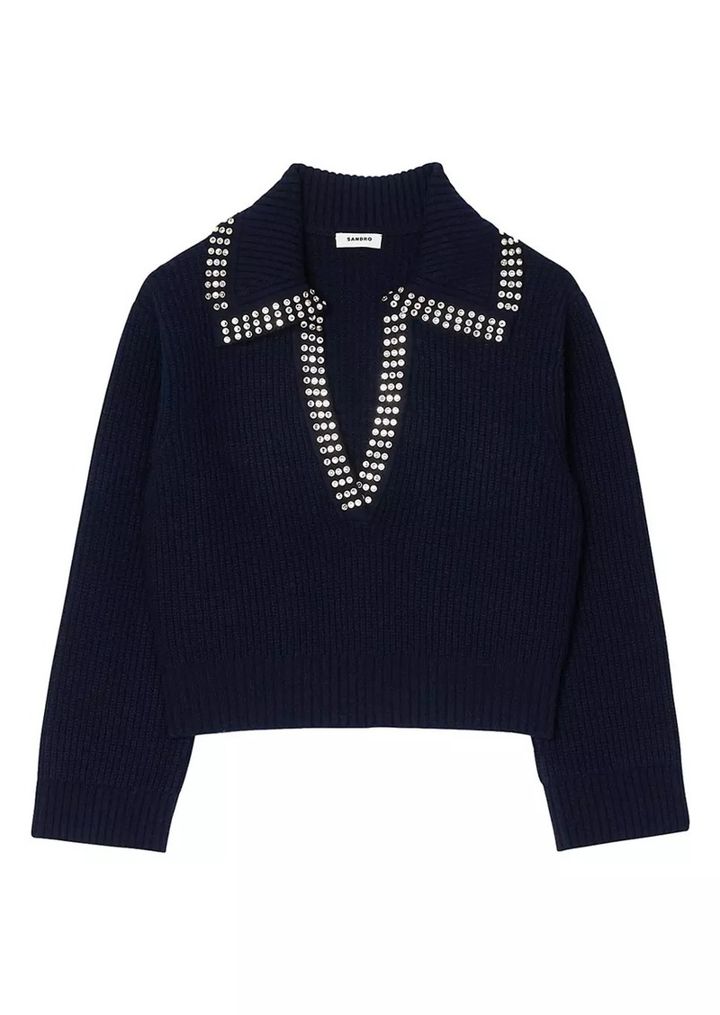 Sandro Sailor Neck Sweater