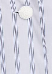 Sandro - Andrea striped cotton-poplin shirt - Gray - 2