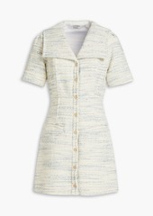 Sandro - Bethany cotton-blend tweed mini dress - White - FR 40