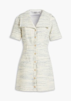 Sandro - Bethany cotton-blend tweed mini dress - White - FR 38