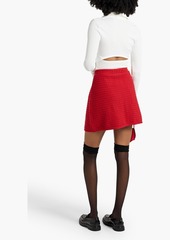 Sandro - Bouclé-knit mini skirt - Red - FR 38