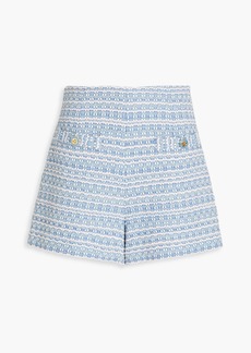 Sandro - Cyril cotton-blend tweed shorts - Blue - FR 40
