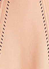 Sandro - Eglantine pointelle-knit mini skirt - Orange - FR 34