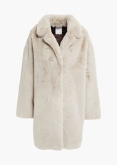 Sandro - Fanye faux fur coat - White - 4