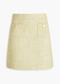 Sandro - Gaella wool-blend tweed mini skirt - Green - 3