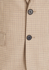 Sandro - Gingham wool-canvas suit jacket - Neutral - IT 52