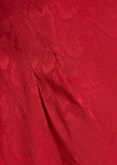 Sandro - Gloria wrap-effect jacquard mini dress - Red - FR 36