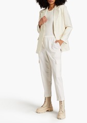 Sandro - Harpy pinstriped woven blazer - White - FR 42
