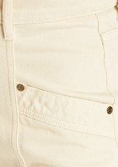 Sandro - High-rise tapered jeans - White - FR 40