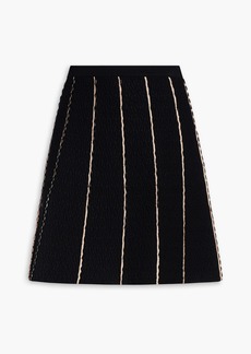 Sandro - Intrigue cloqué mini skirt - Black - 2