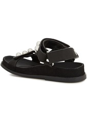 Sandro - Lexy studded grosgrain sandals - Black - EU 36