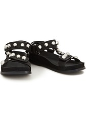 Sandro - Lexy studded grosgrain sandals - Black - EU 36