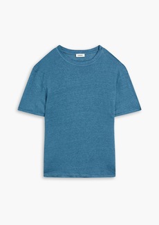 Sandro - Linen-jersey T-shirt - Blue - L