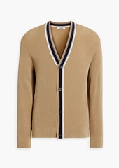 Sandro - Striped knitted cardigan - Neutral - XL