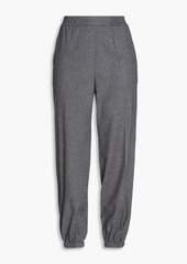 Sandro - Mélange felt tapered pants - Gray - FR 36