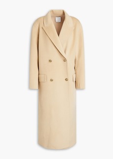 Sandro - Mystere double-breasted brushed wool-felt coat - Neutral - FR 40