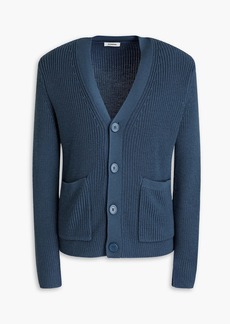 Sandro - Ribbed wool cardigan - Blue - XS