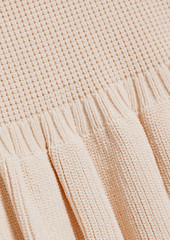 Sandro - Longoria ruffled stretch-knit mini skirt - Pink - FR 36