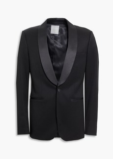 Sandro - Satin-trimmed wool-blend tuxedo jacket - Black - IT 46