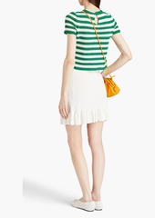 Sandro - Soline cable-knit mini skirt - White - FR 38