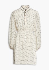 Sandro - Swiss-dot mini dress - White - FR 40