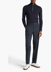 Sandro - Tapered wool-blend pants - Gray - FR 42