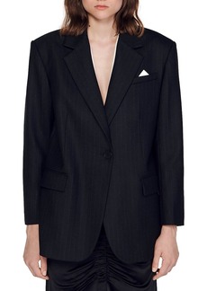 Sandro Ana Notch Lapel Suit Jacket