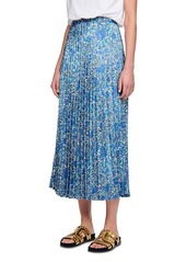 Sandro Anjel Pleated Midi Skirt