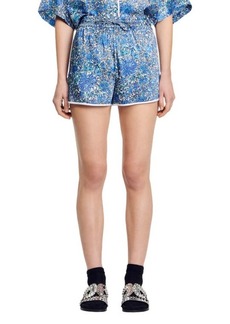 sandro Anjo Floral Shorts