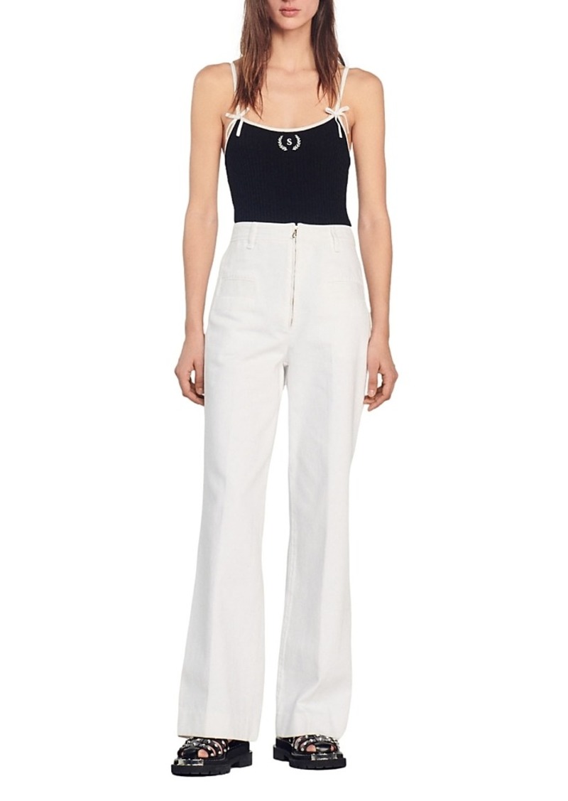 Sandro Bari Wide Leg Trousers