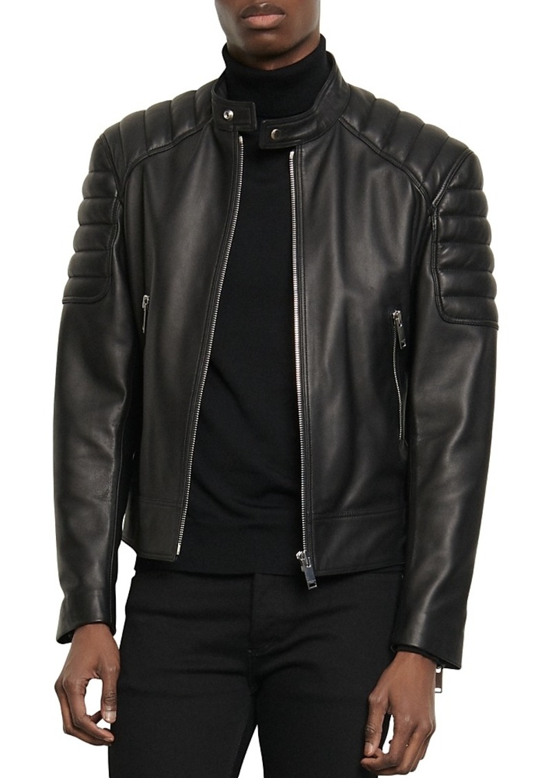 Sandro Biker Leather Jacket