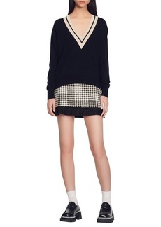 sandro Bridget Wool & Cashmere Blend Sweater