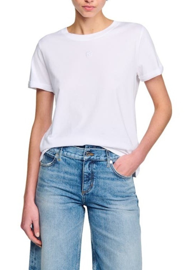 sandro Camille Cotton T-Shirt