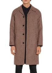 Sandro Camille Wool Houndstooth Coat