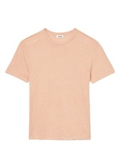 sandro Clash Linen Crewneck T-Shirt