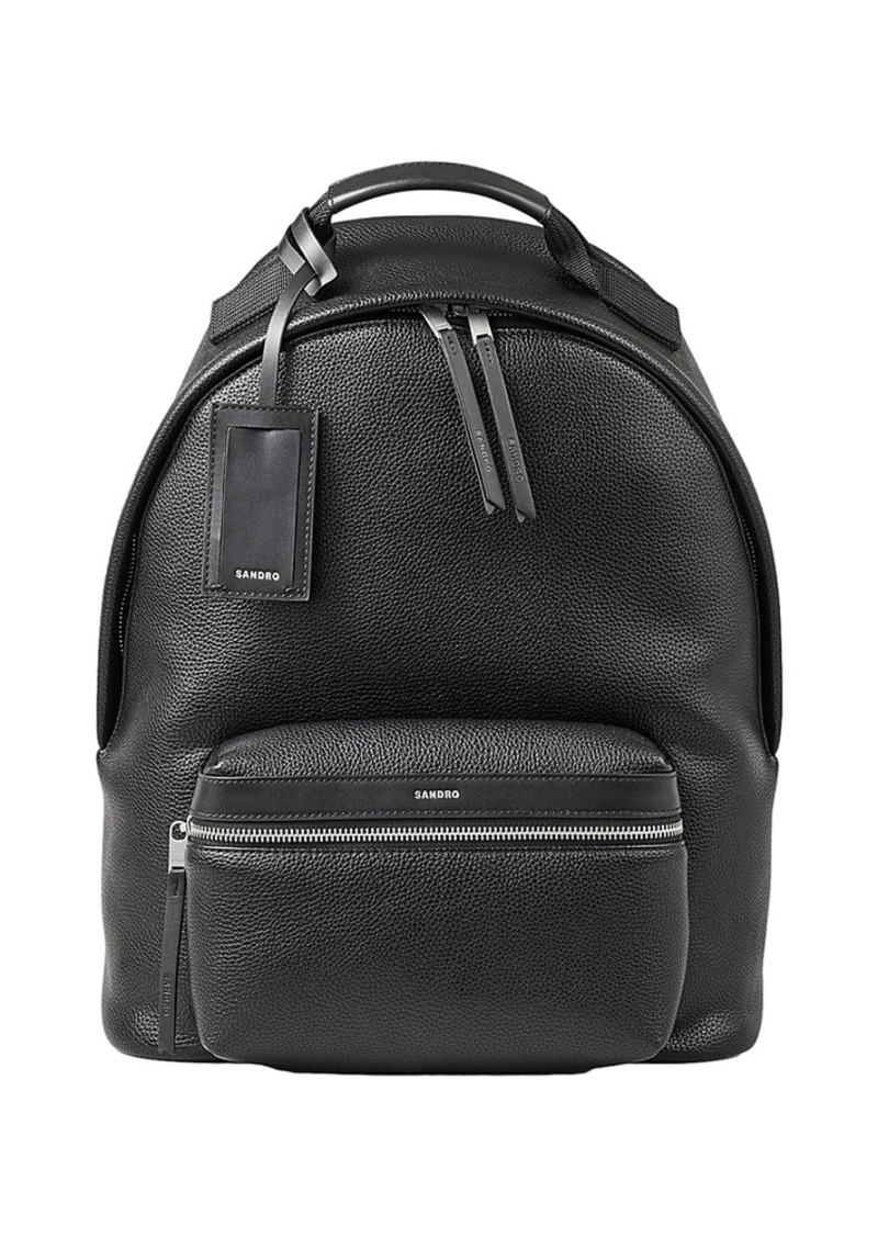 Sandro Coated Canvas Backpack