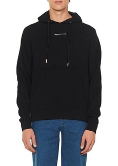 sandro Embroidered Logo Hoodie in Black at Nordstrom