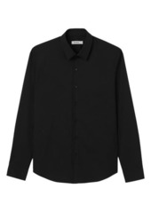 sandro Fitted Stretch Button-Up Shirt