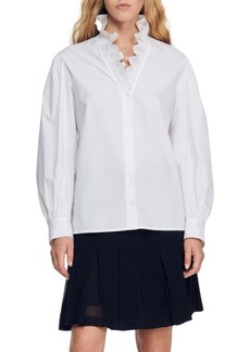 sandro Lisandra Button-Up Shirt