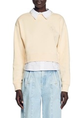 sandro Lorane Layered Sweatshirt