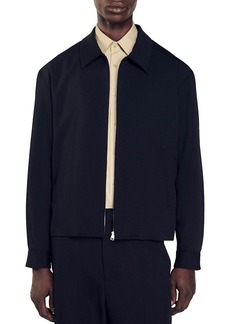 Sandro Minimalist Zip Front Jacket