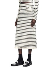 Sandro Moline Knit Midi Skirt