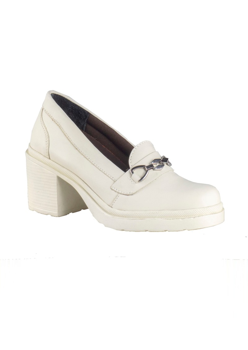 Sandro Moscoloni Leather Loafer Pump in White at Nordstrom Rack