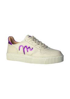 Sandro Moscoloni Low Top Leather Sneaker in White/Purple at Nordstrom Rack