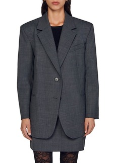 Sandro Oversized Suit Jacket