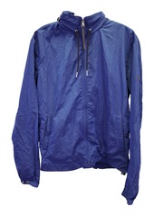 Sandro Paris Lightweight Shell Hooded Jacket in Blue Polyamide