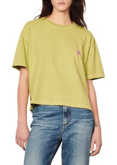 sandro Patrick Cotton T-Shirt in Olive Green at Nordstrom