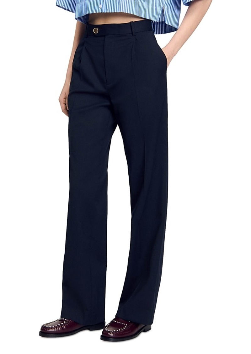 Sandro Printemps Straight Leg Pants