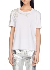 sandro Rhinestone T-Shirt